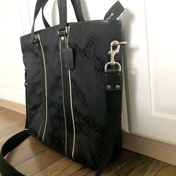 Authentic Coach Monogram Tote Handbag - Picture 2 of 8